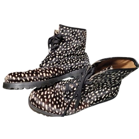 Doc Martens Pony Hair High Top Size 13 EU 47 Topos Cow Hide main image 2